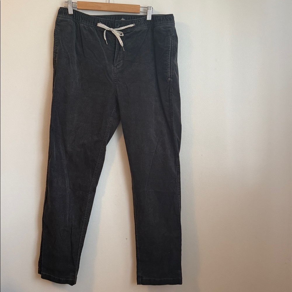 Vuori Optimist Corduroy Pants Mens Gray Tapered Size XL